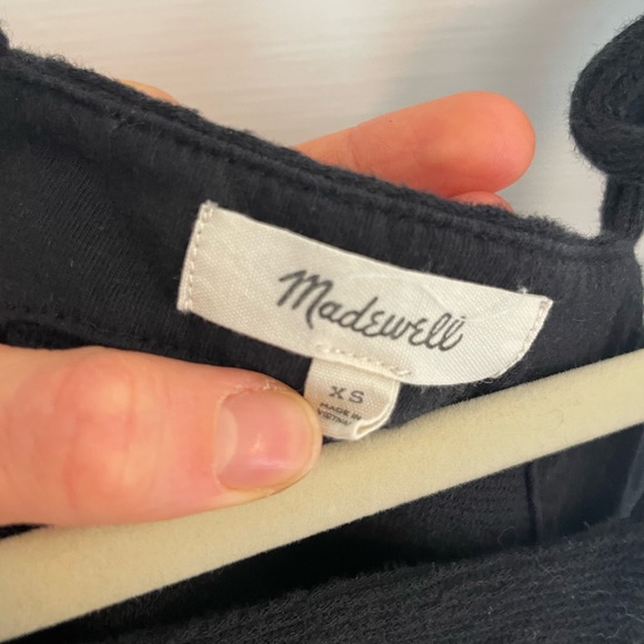 madewell thread & texture black tie strap tank - Picture 5 of 5